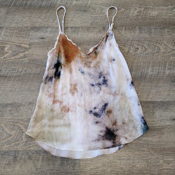 WILFRED | Aritzia Ruffle Camisole Tank Top Tie Dye | Sz. XXS - Picture 2 of 7